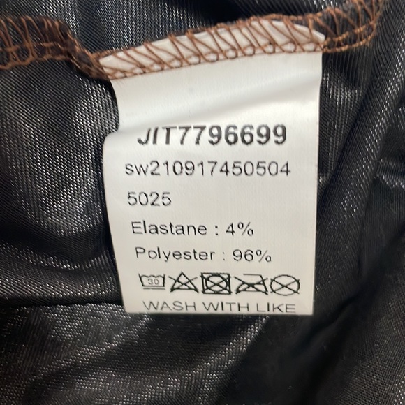 BRONZE PLUNGING NECKLINE GIGOT SLEEVE BODYSUIT - Picture 11 of 13